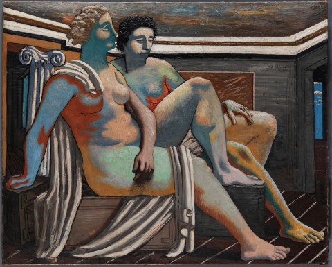 Giorgio de Chirico, Due figure mitologiche (Nus antiques, Composizione mitologica)