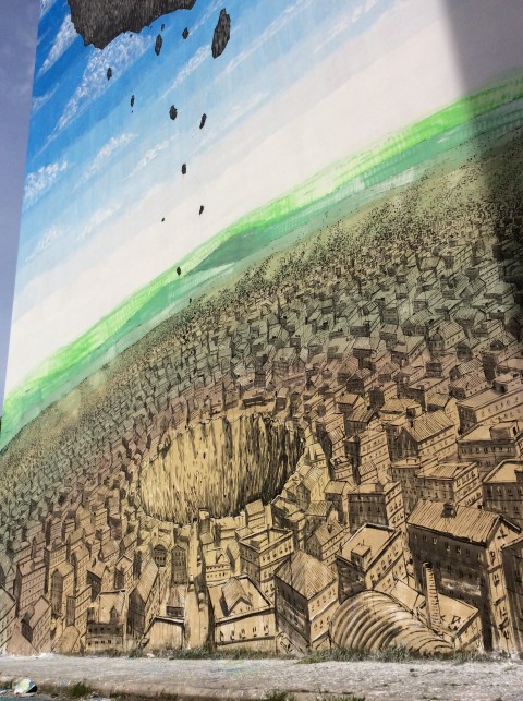 Blu, il murale per Draw the Line 2015, a Campobasso 