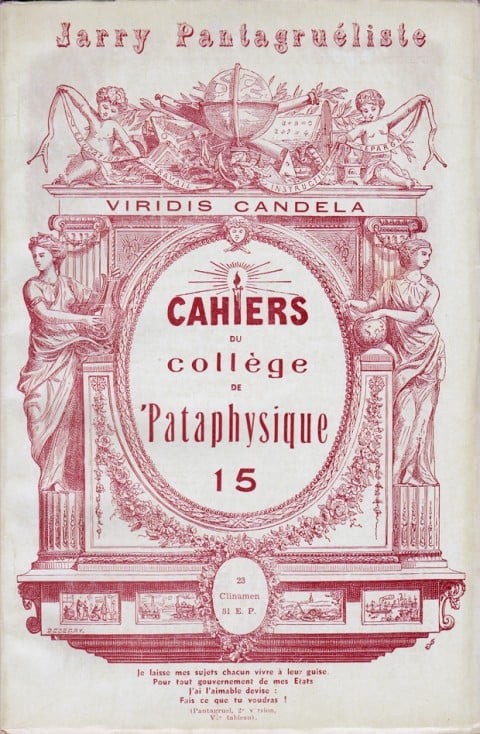 Cahiers du Collège de ’Pataphysique