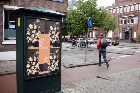 Eva Frapiccini, Thank you for coming!, 2011, uno dei poster per la citta di Rotterdam