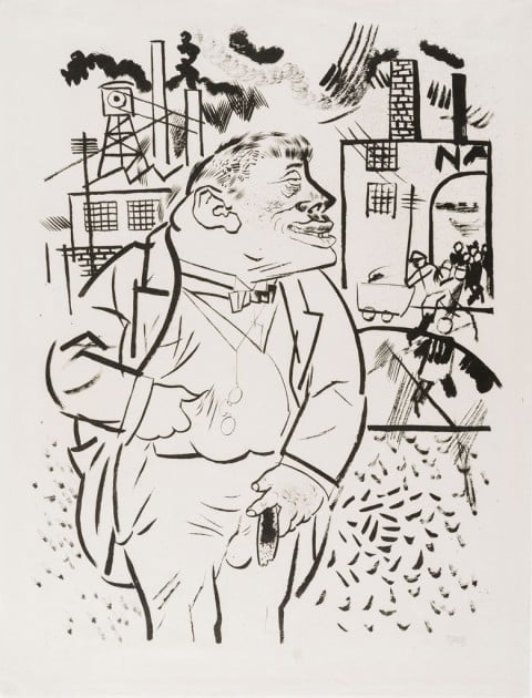 George Grosz, Il capo, 1922 - Los Angeles County Museum of Art