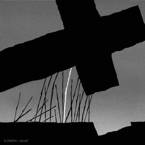 Vittorio Sedini, Via Crucis - Gesù caricato della Croce, 2008