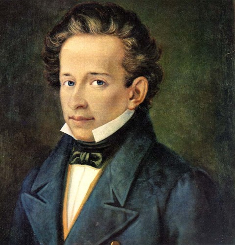 A. Ferrazzi, Ritratto di Giacomo Leopardi, 1820 ca.