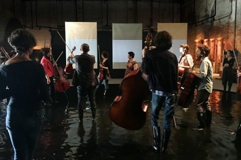 Biennale di Venezia 2015 - Padiglione Cina - performance-installazione di Tan Dun