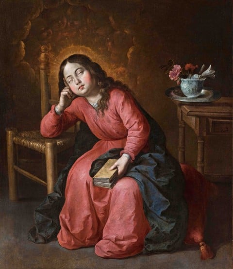 Francisco de Zurbarán, Virgen Nina dormida, 1655 ca. - Parigi, Galerie Canesso