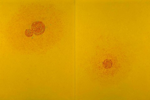 Hsiao Chin, L'universo di grande luce, 2007, acrilico su tela