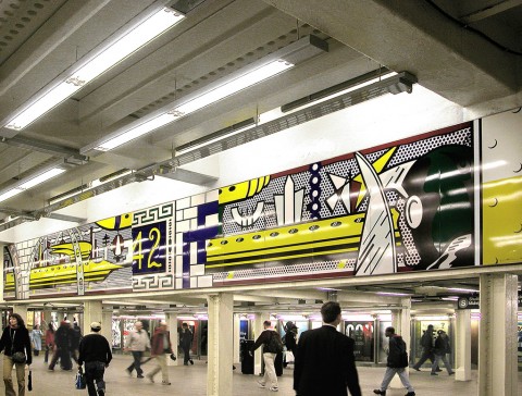 Roy Lichtenstein, stazione metropolitana di Times Square, New York