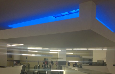 Stazione Municipio, Metro dell'Arte, Napoli (foto Diana Gianquitto)