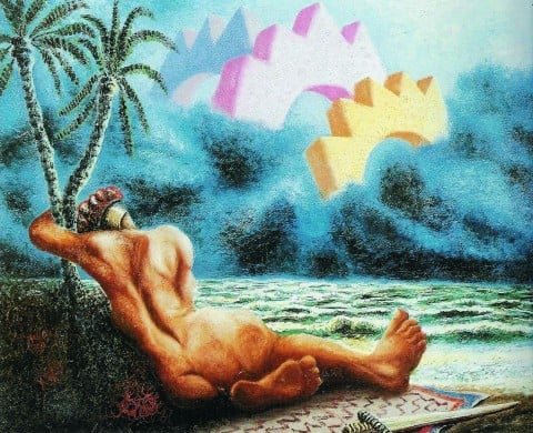 Alberto Savinio, En visite, 1930 - collezione privata