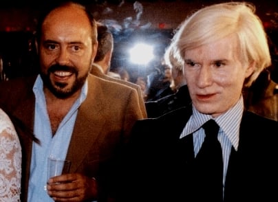 Elio Fiorucci assieme a Andy Warhol