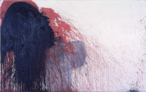 Hermann Nitsch, 40. painting action (Museum of the 20th Century Vienna), 1997 - olio e sangue su tela - courtesy Atelier Hermann Nitsch