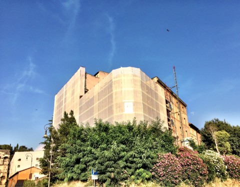 Il cantiere del nuovo spazio di Alda Fendi al Velabro, Roma