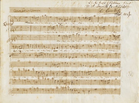Il manoscritto di Mozart (c) ISM