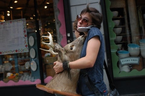 Jo-Anne McArthur, Woman With Deer Head, USA 2005