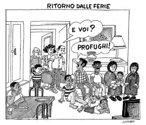 La vignetta di Giannelli (da Corriere della Sera su Twitter)