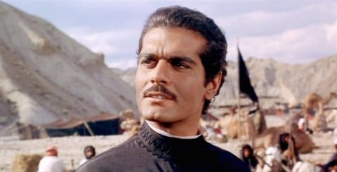 Omar Sharif nei panni di Lawrence d'Arabia