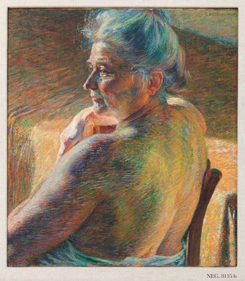 Umberto Boccioni, Nudo di spalle (controluce), 1909 - Mart Rovereto