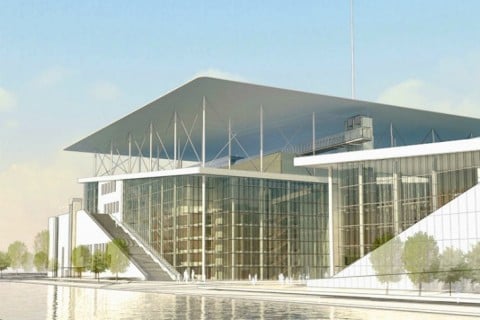 Un rendering dello Stavros Niarchos Foundation Cultural Center