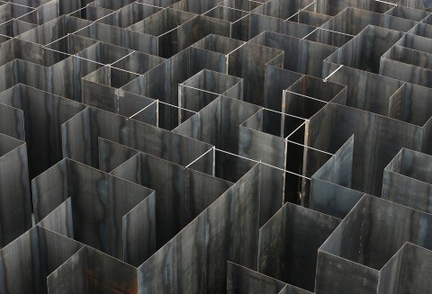 Gijs Van Vaerenbergh, Labyrinth – an exhibition of boolean voids, Genk