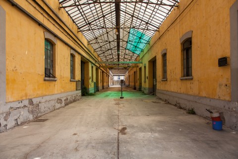 Gli spazi dell'ex caserma di via Guido Reni