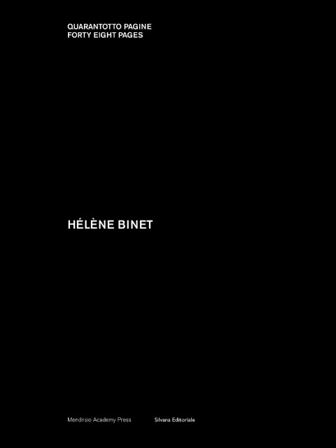 Hélene Binet – Silvana Editoriale