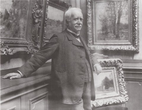 Paul Durand-Ruel nella sua galleria, 1910 ca. - photo Dornac