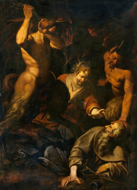 Camillo Procaccini, Le tentazioni di sant'Antonio Abate, 1590-95 – Galleria Nobili, Milano