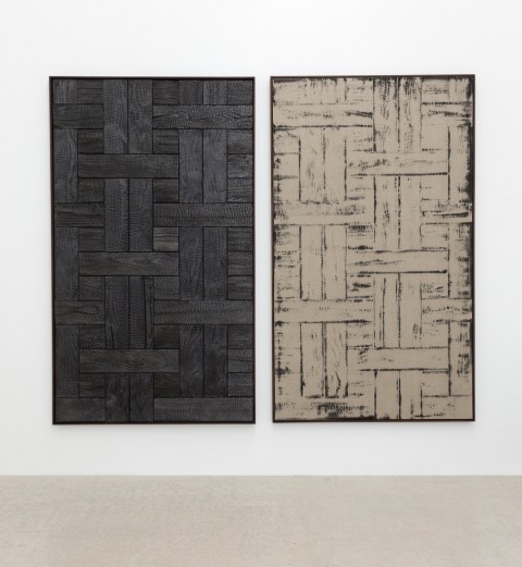 Davide Balula, Burnt Painting, Imprint of the Burnt Painting - dittico, 2015