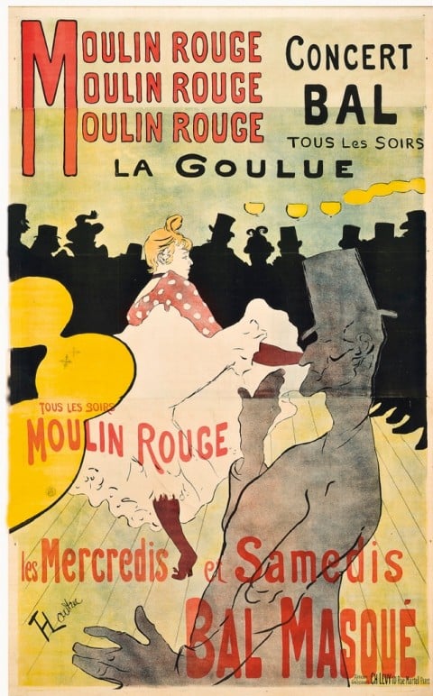 Henri de Toulouse-Lautrec, Moulin Rouge. La Goulue, 1891 – stampato da Charles Levy, Parigi