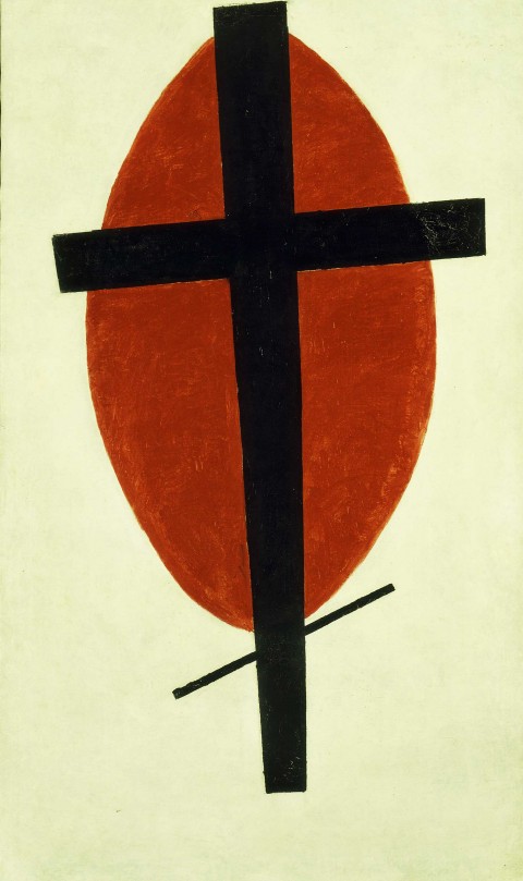 Kazimir Malevich, Mystic Suprematism (Black Cross on Red Oval), 1920-1922