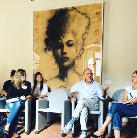 Michele Trimarchi al summer camp Art Hub Carrara, 2015 - photo Petra Cason