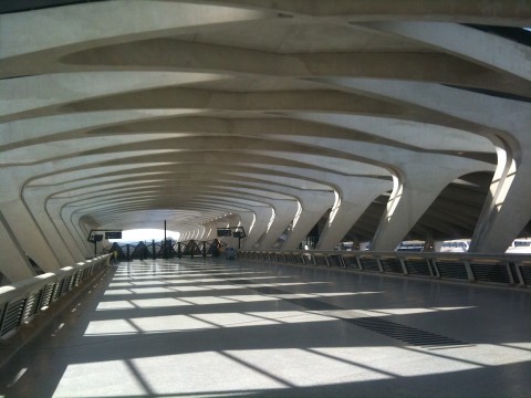 Santiago Calatrava, Aeroporto di Lione - photo Claudia Zanfi