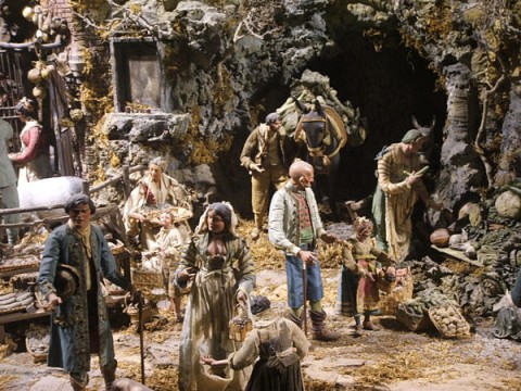 Particolare del presepe della Reggia di Caserta, seconda metà del XVIII sec.