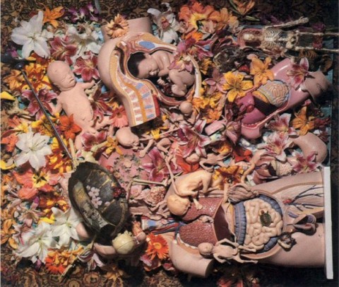 Kurt Cobain, collage per il retro di copertina di In Utero (1993)