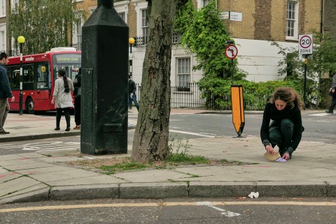 Maria Elisabetta Novello, Sopralluoghi, Londra, Ottobre 2015, photo Pierluigi Buttò