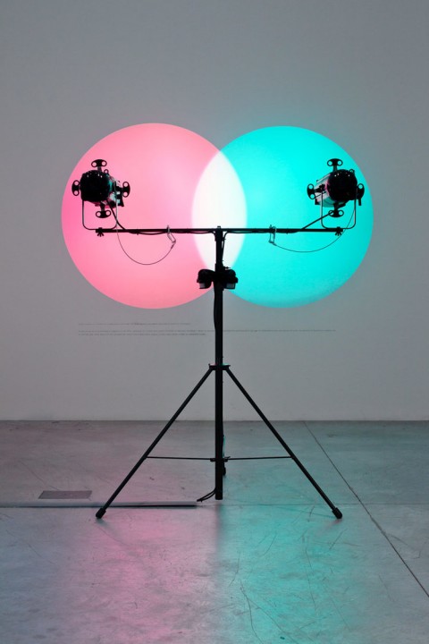 Amalia Pica, Venn Diagrams (In the spotlight), 2011 - courtesy Patricia Phelps de Cisneros Collection