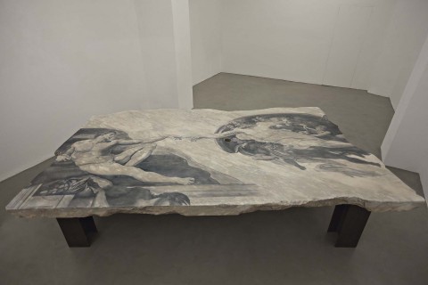 Fabio Viale, Gap, 2015 - courtesy Galleria Poggiali e Forconi