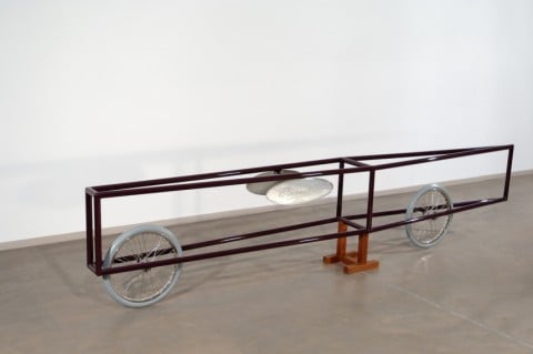Gianni Piacentino, Amaranthine frame vehicle with nickel signed plates