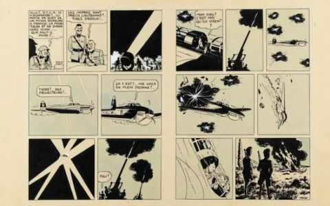 La doppia pagina de Le Avventure di Tintin battuta per 1,6 milioni di euro