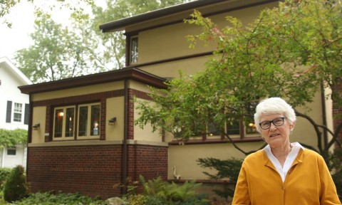 Linda McQuillen e la casa progettata da Frank Lloyd Wright