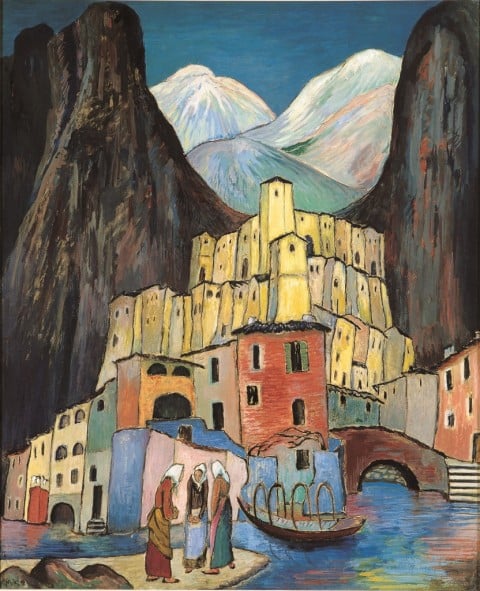 Marianne Werefkin, La città dolente, 1930 ca. - Fondazione Marianne Werefkin, Museo Comunale d'Arte Moderna, Ascona