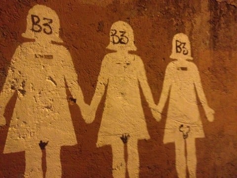 Roma, il murale contro il femminicidio vandalizzato