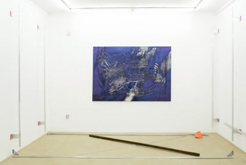 Andrés Ramirez - To keep the darkness sealed within - veduta della mostra presso la Galerie Escougnou-Cetraro, Parigi 2015