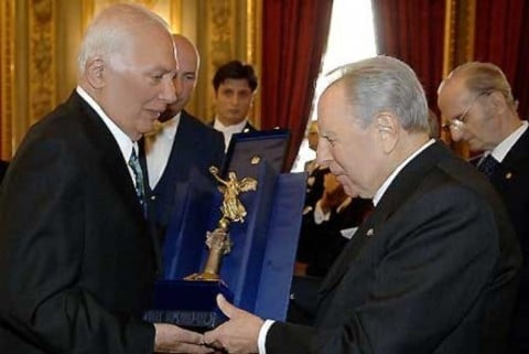 Carlo Melograni premiato all'Accademia di San Luca