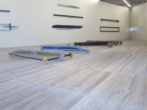Gianni Piacentino – veduta della mostra presso la Fondazione Prada, Milano 2015