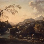 Hans de Jode, Paesaggio, olio su tela, cm 70x99