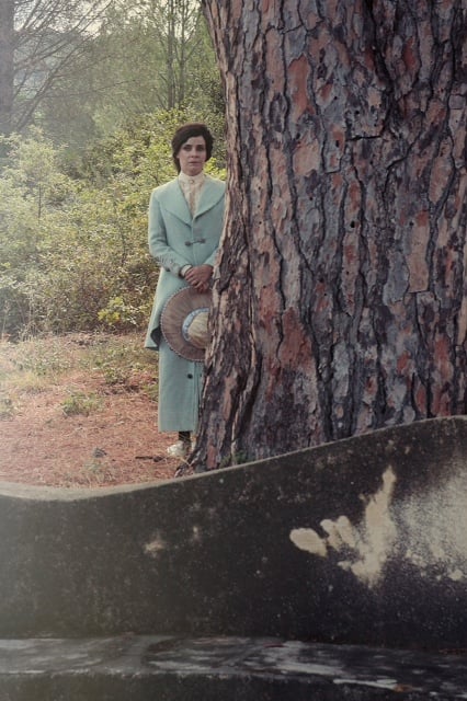 Il meridiano della solitudine, foto di una scena del film a Villa Piccolo, Capo d'Orlando