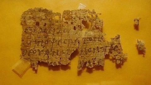 Il papiro in vendita su eBay
