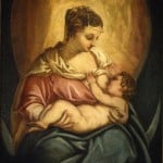 Jacopo Tintoretto, Madonna allattante, olio su tela, cm 89x76