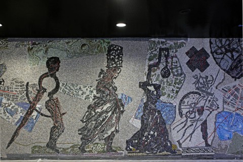 Metropolitana di Napoli, stazione Toledo - mosaici di William Kentridge